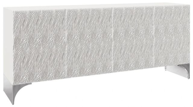 Bernhardt Stratum Fossil White Entertainment Credenza-0