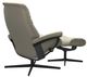 Stressless® by Ekornes® Customizable Sunrise Medium Manual Recliner and Ottoman with Cross Base-3