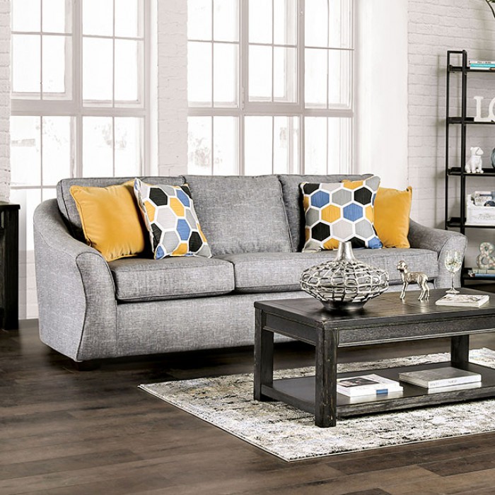 Furniture of America Jarrow Light Gray Sofa Furniture Express Valdosta GA