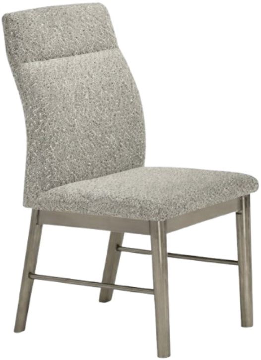 New Classic® Home Furnishings Lennox 5-Piece Gray/Metallic Silver Dining Table Set-3