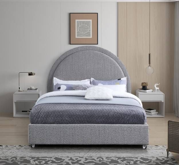 Meridian Furniture Milo Grey Queen Bed-3