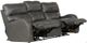 Catnapper® Angelo Gunmetal Leather Power Lay Flat Reclining Sofa with Power Adjustable Headrest-2