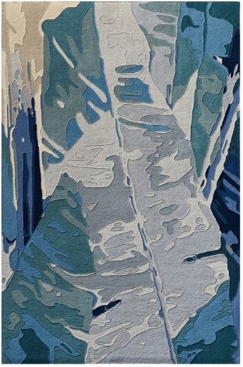 KAS Rugs Cove Blue/Ivory Illusion 5'x8' Area Rug-0