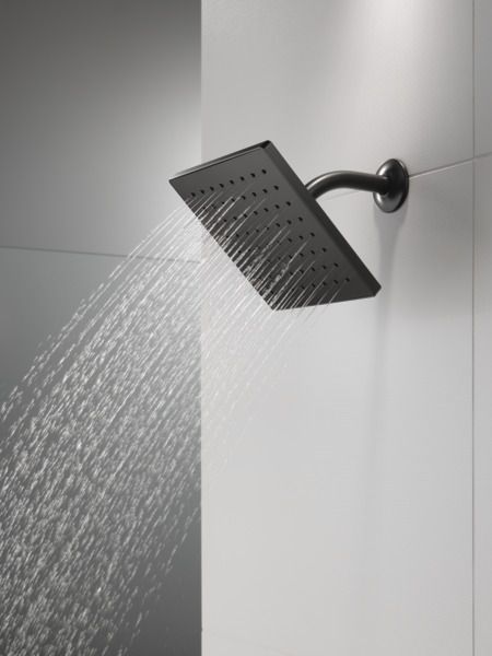 Peerless Universal Showering Components Matte Black 1-Setting Shower Head-1