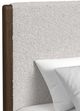 Elements International Brisbane Boucle Beige/Brown Queen Upholstered Panel Bed-4