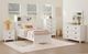 Elements International Hampton Kids White Twin Youth Bookcase Bed-1