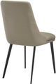 Armen Living Genesis 2-Piece Taupe Grey Dining Chair Set-2