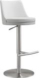 TOV Furniture Reagan White Adjustable Stool-0