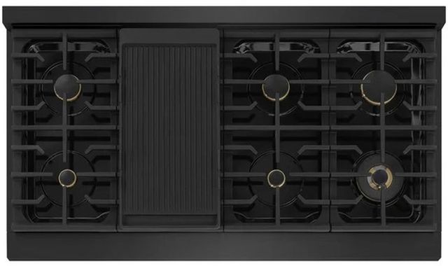 ZLINE Marino 48" Black Stainless Steel Pro Style Gas Range with 8-Burner DuoPro™ Cooktop and Convection Gas Oven-4