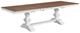 John Thomas Furniture® Vista Hickory Extendable Dining Table with Shell Banks Trestle Base-0
