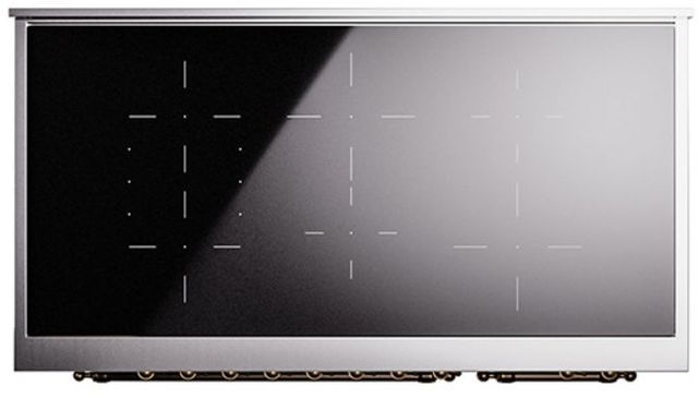 Ilve® Nostalgie II Series 48" Midnight Blue Pro Style Induction Range-3