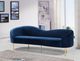 Meridian Furniture Ritz Navy Velvet Sofa-1