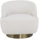 Fairfield® Customizable Jasper Swivel Chair with Bright Brass Base-1