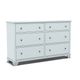 Boulder Creek Furniture Portland Blue 6-Drawer Dresser-0