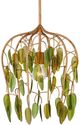 Currey & Company Midsummer Brass/Green Pendant-0