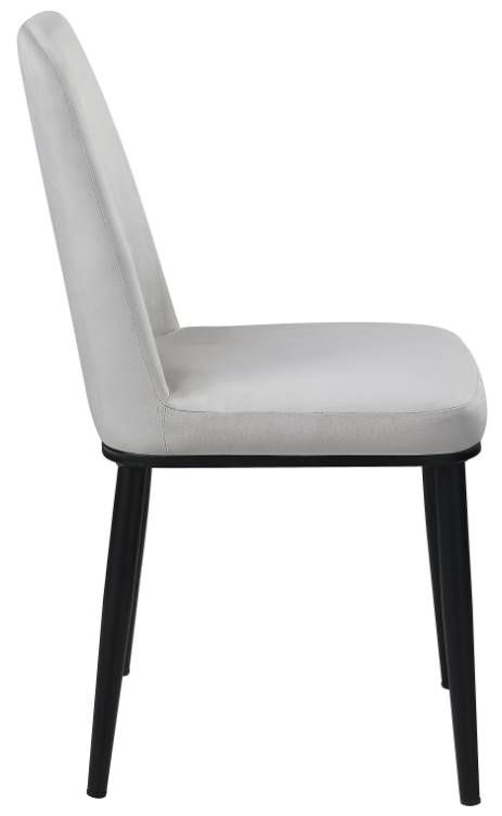 Homelegance® Salerno Beige/Black Dining Side Chair-2