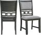 Elements International Amherst Gray Dining Side Chairs-4