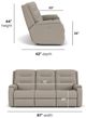 Flexsteel® Customizable Arlo Power Reclining Sofa with Power Headrests-2