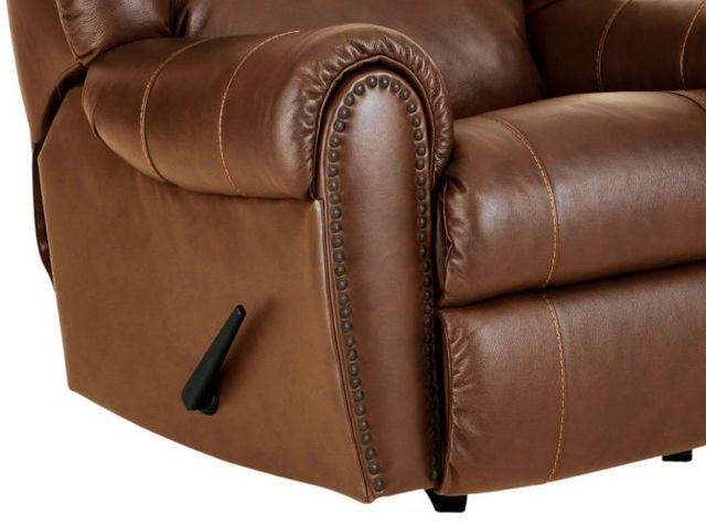 HomeStretch Laredo Cognac Leather Manual Rocker Recliner-2
