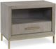 Century® Monarch Kendall Camino Grey/Satin Gold Nightstand-0