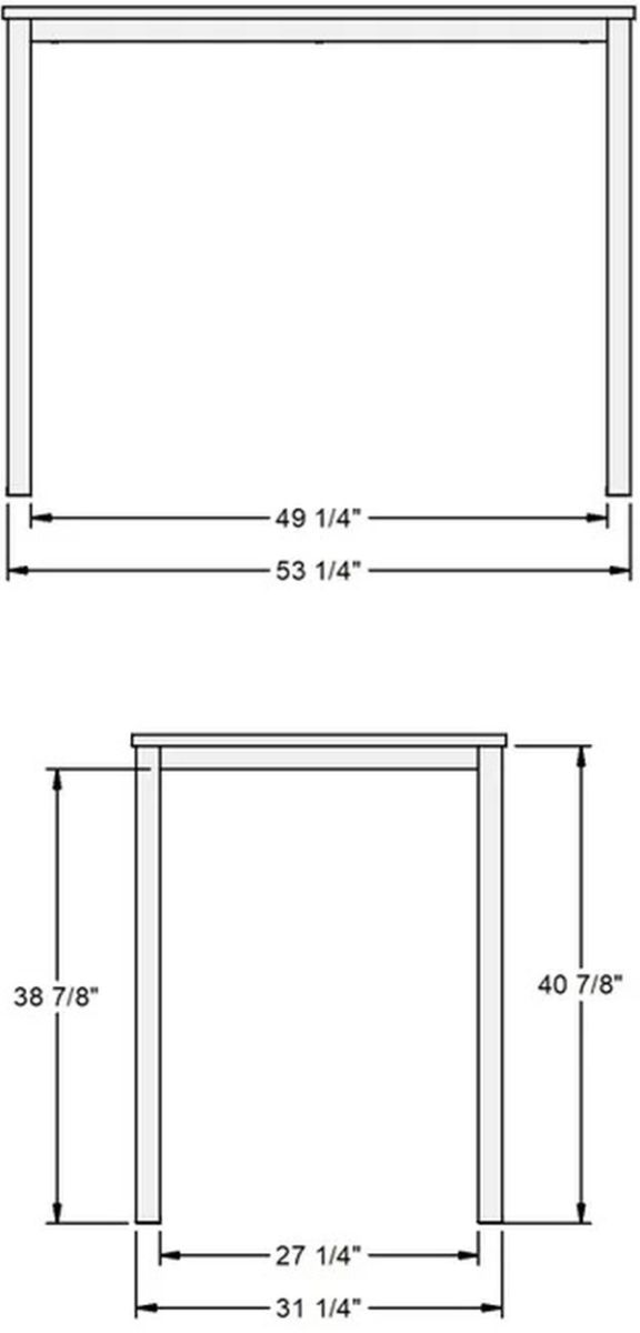 Amisco Customizable Azilis Walnut Veneer Bar Table-1