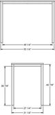 Amisco Customizable Azilis Walnut Veneer Bar Table-1