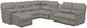La-Z-Boy® Trouper Charcoal Reclining Sectional with Custom Layout Options-0
