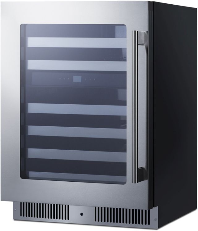 Summit® 24" Stainless Steel Built-In Wine Cooler-1