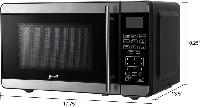 Avanti® 0.7 Cu. Ft. Stainless Steel Countertop Microwave-5