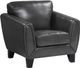 Homelegance® Spivey Dark Gray Leather Accent Chair-0