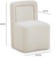 TOV Furniture Dolce Cream Rolling Desk Chair-2