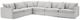 Furniture of America® Crayford 4-Piece Light Gray L-Shape Sectional-0