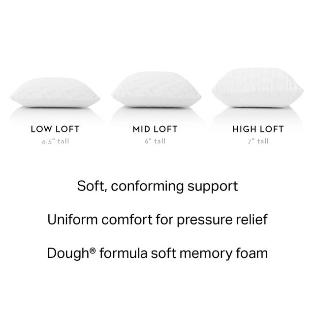 Malouf® Z® Dough® Low Loft Firm Standard Pillow-3
