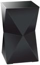 Stylecraft Black Glass Side Table-1