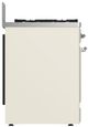 Ilve® Majestic III 30" Antique White Pro Style Dual Fuel Natural Gas Range with 5 Black Brass Burners and Chrome Trim-3