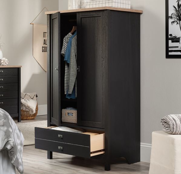 Sauder® Cottage Road® Raven Oak® Wardrobe/Armoire Cabinet