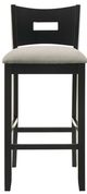 Armen Living Ren Fog/Matte Black Counter Stool-1