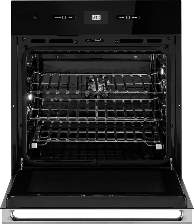 JennAir® NOIR™ 27" Floating Glass Black Built-In Single Electric Wall Oven-2