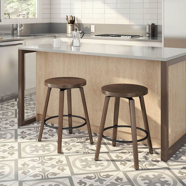 Amisco Customizable Walden Swivel Bar Stool-1