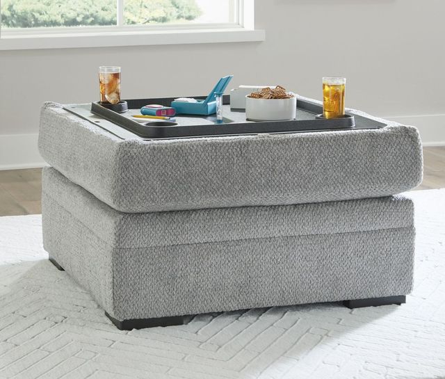Signature Design by Ashley® Casselbury Cement Storage Ottoman-4