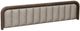 International Furniture Direct Mezquite Multi-Step Brown Queen Upholstered Platform Bed Footboard with Rails-0