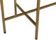Moe's Home Collection Agate Blue Stone Top Console Table with Brass Iron Frame-3