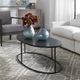 Uttermost® Coreene Antique Black Oval Coffee Table-1