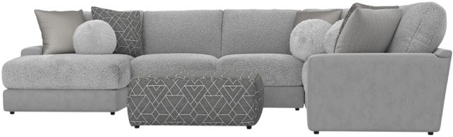 Jackson Furniture Canyon 5-Piece Gray/Platinum/Zinc Left-Arm Facing Sectional and Ottoman-3