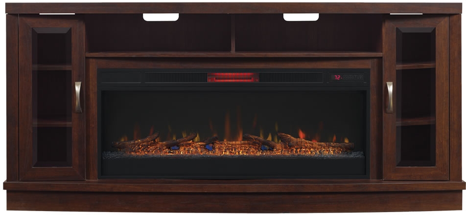 ClassicFlame® Hutchinson Oak Espresso TV Stand | Fischer Furniture