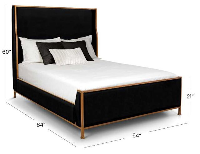 Wesley Allen Customizable Holden Queen Upholstered Panel Bed-2