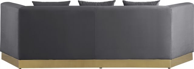 Meridian Furniture Marquis Grey Velvet Sofa-2
