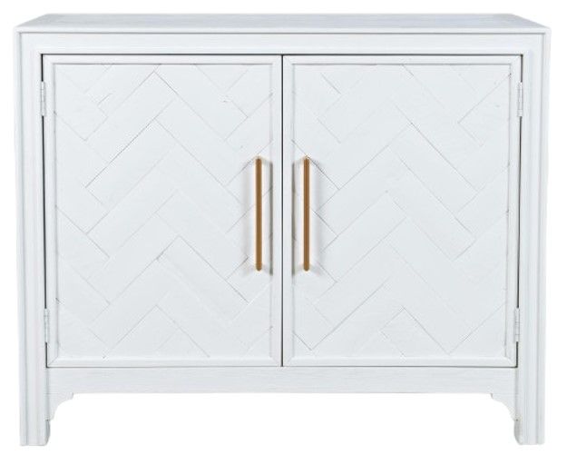 Jofran Inc. Gramercy Blanc 2-Door Accent Cabinet-2