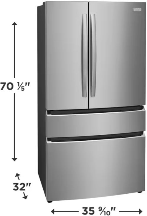 Frigidaire Gallery® 36" 22.1 Cu. Ft. Smudge-Proof® Stainless Steel Counter Depth French Door Refrigerator-2