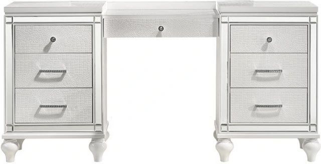 New Classic® Home Furnishings Valentino White Dressing Table-0